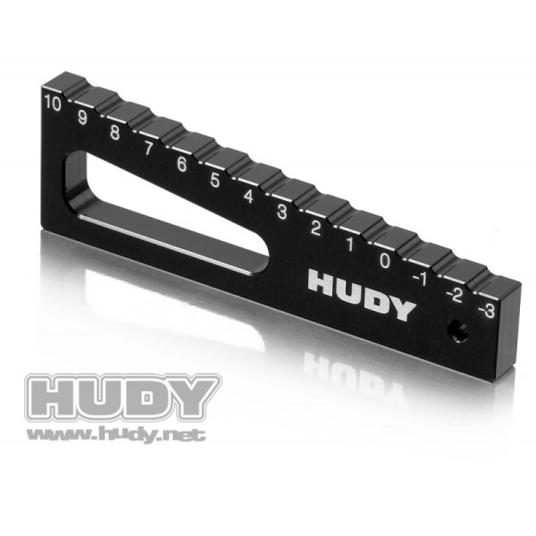 HUDY Chassis Droop Gauge -3 to 10 mm for 1/8 Cars (20 mm)