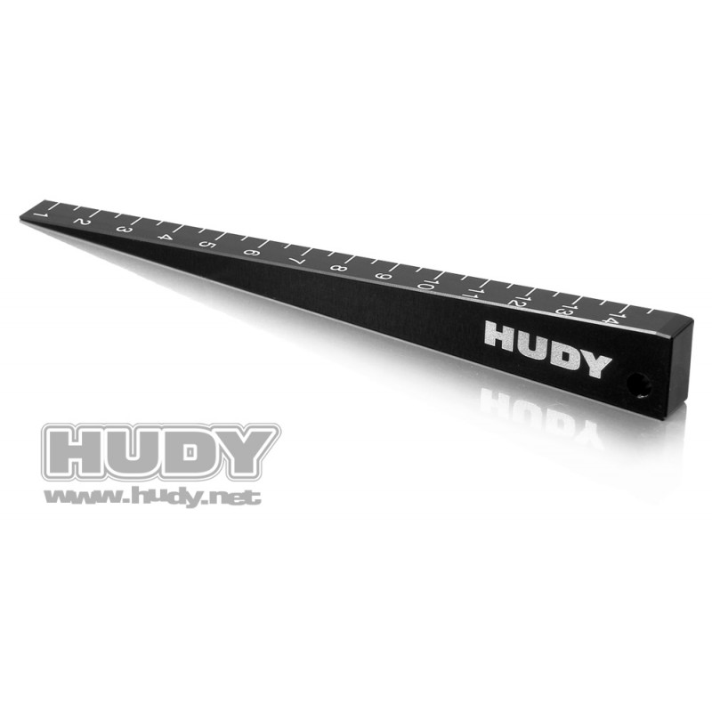 HUDY Chassis Ride Height Gauge 0 mm to 15 mm (Beveled)